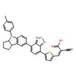 2-Propenoic acid, 2-cyano-3-[5-[7-[1,2,3,3a,4,8b-hexahydro-4-(4-methylphenyl)cyclopent[b]indol-7-yl]-2,1,3-benzothiadiazol-4-yl]-2-thienyl]-