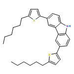 9H-Carbazole, 3,6-bis(5-hexyl-2-thienyl)-