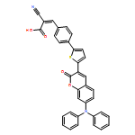 2-Propenoic acid, 2-cyano-3-[4-[5-[7-(diphenylamino)-2-oxo-2H-1-benzopyran-3-yl]-2-thienyl]phenyl]-