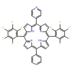 21H,23H-Porphine, 5,15-bis(2,3,4,5,6-pentafluorophenyl)-10,20-di-4-pyridinyl-