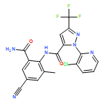 1H-Pyrazole-5-carboxamide, N-[2-(aminocarbonyl)-4-cyano-6-methylphenyl]-1-(3-chloro-2-pyridinyl)-3-(trifluoromethyl)-