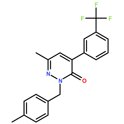 3(2H)-Pyridazinone, 6-methyl-2-[(4-methylphenyl)methyl]-4-[3-(trifluoromethyl)phenyl]-