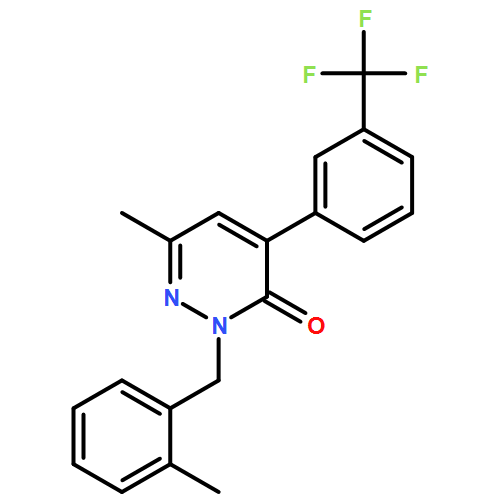 3(2H)-Pyridazinone, 6-methyl-2-[(2-methylphenyl)methyl]-4-[3-(trifluoromethyl)phenyl]-
