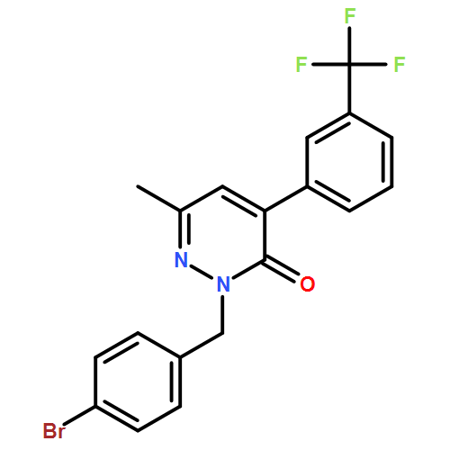 3(2H)-Pyridazinone, 2-[(4-bromophenyl)methyl]-6-methyl-4-[3-(trifluoromethyl)phenyl]-
