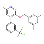 Pyridazine, 3-[(3,5-dimethylphenyl)methoxy]-6-methyl-4-[3-(trifluoromethyl)phenyl]-