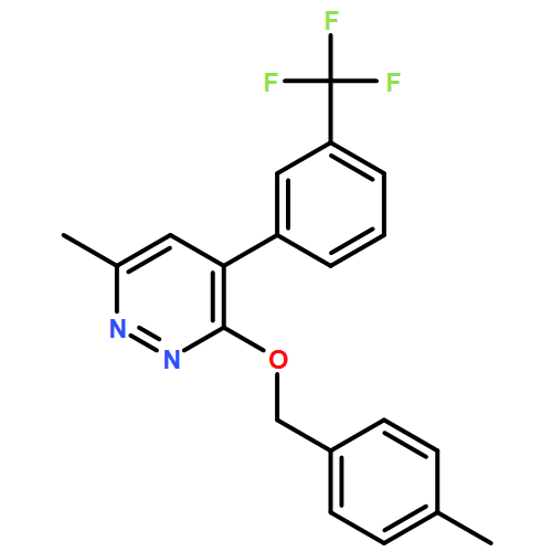 Pyridazine, 6-methyl-3-[(4-methylphenyl)methoxy]-4-[3-(trifluoromethyl)phenyl]-