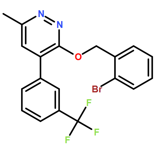 Pyridazine, 3-[(2-bromophenyl)methoxy]-6-methyl-4-[3-(trifluoromethyl)phenyl]-
