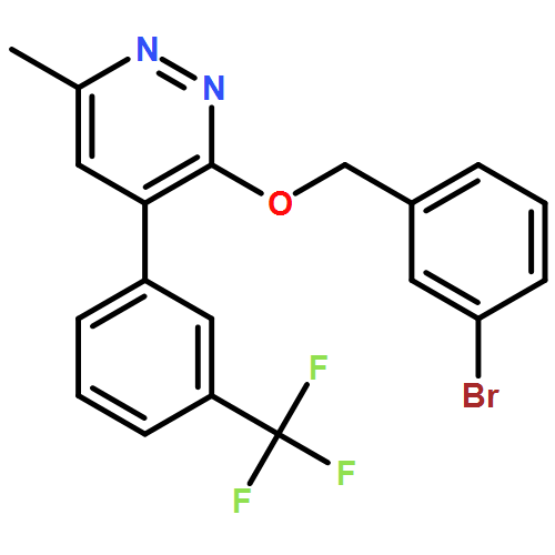 Pyridazine, 3-[(3-bromophenyl)methoxy]-6-methyl-4-[3-(trifluoromethyl)phenyl]-
