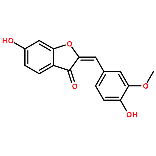 3(2H)-Benzofuranone, 6-hydroxy-2-[(4-hydroxy-3-methoxyphenyl)methylene]-, (2Z)-