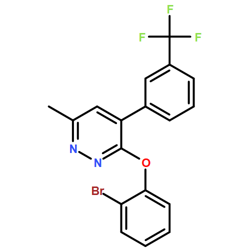 Pyridazine, 3-(2-bromophenoxy)-6-methyl-4-[3-(trifluoromethyl)phenyl]-