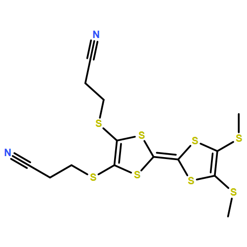 Propanenitrile, 3,3'-[[2-[4,5-bis(methylthio)-1,3-dithiol-2-ylidene]-1,3-dithiole-4,5-diyl]bis(thio)]bis-
