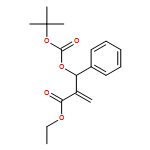 Benzenepropanoic acid, β-[[(1,1-dimethylethoxy)carbonyl]oxy]-α-methylene-, ethyl ester