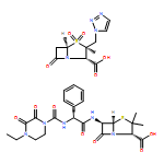 (2R,5R,6R)-6-{[{[(4-ethyl-2,3-dioxopiperazin-1-yl)carbonyl]amino}(phenyl)acetyl]amino}-3,3-dimethyl-7-oxo-4-thia-1-azabicyclo[3.2.0]heptane-2-carboxylic acid - (2S,3S,5R)-3-methyl-7-oxo-3-(1H-1,2,3-triazol-1-ylmethyl)-4-thia-1-azabicyclo[3.2.0]heptane-2-c