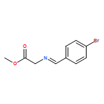 Glycine, N-[(4-bromophenyl)methylene]-, methyl ester