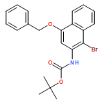 Carbamic acid, N-[1-bromo-4-(phenylmethoxy)-2-naphthalenyl]-, 1,1-dimethylethyl ester