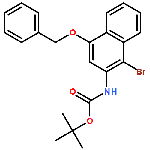 Carbamic acid, N-[1-bromo-4-(phenylmethoxy)-2-naphthalenyl]-, 1,1-dimethylethyl ester