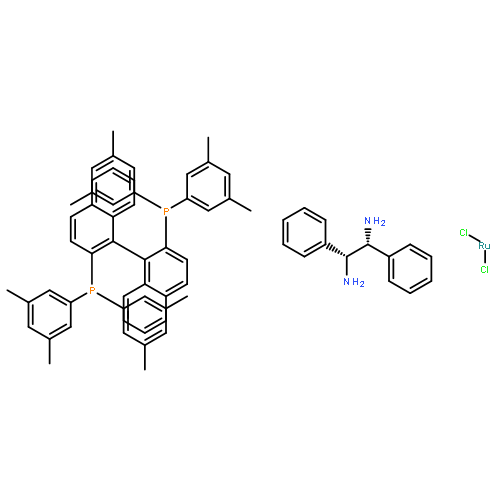 Ruthenium,[1,1'-(1R)-[1,1'-binaphthalene]-2,2'-diylbis[1,1-bis(3,5-dimethylphenyl)phosphine-kP]]dichloro[(1R,2R)-1,2-diphenyl-1,2-ethanediamine-kN1,kN2]-, (OC-6-13)-