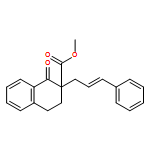 2-Naphthalenecarboxylic acid, 1,2,3,4-tetrahydro-1-oxo-2-[(2E)-3-phenyl-2-propen-1-yl]-, methyl ester