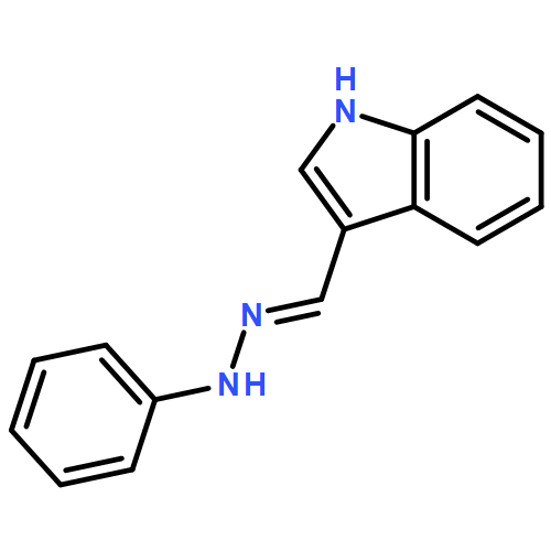 1H-Indole-3-carboxaldehyde, phenylhydrazone