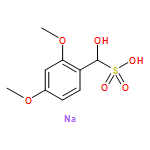 Benzenemethanesulfonic acid, a-hydroxy-2,4-dimethoxy-, monosodiumsalt