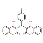 2H-1-Benzopyran-2-one, 3,3'-[(4-bromophenyl)methylene]bis[4-hydroxy-