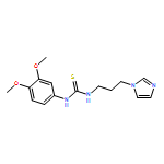Thiourea, N-(3,4-dimethoxyphenyl)-N'-[3-(1H-imidazol-1-yl)propyl]-
