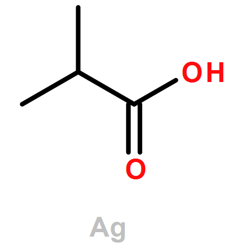 Propanoic acid, 2-methyl-, silver(1 ) salt (1:1)