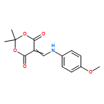 1,3-Dioxane-4,6-dione, 5-[[(4-methoxyphenyl)amino]methylene]-2,2-dimethyl-