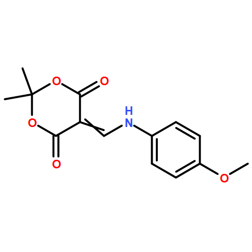 1,3-Dioxane-4,6-dione, 5-[[(4-methoxyphenyl)amino]methylene]-2,2-dimethyl-