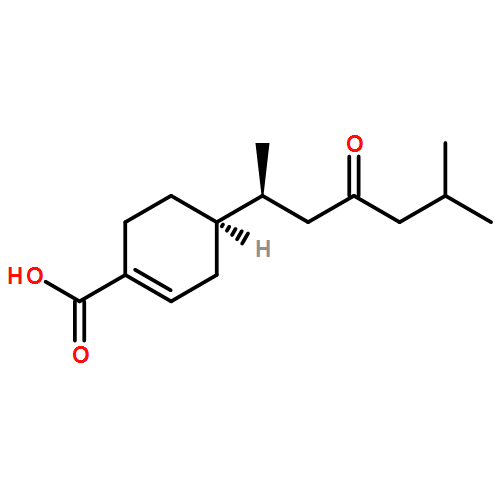 1-Cyclohexene-1-carboxylic acid, 4-[(1S)-1,5-dimethyl-3-oxohexyl]-, (4R)-