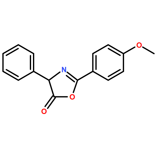 5(4H)-Oxazolone, 2-(4-methoxyphenyl)-4-phenyl-