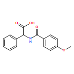 Benzeneacetic acid, α-[(4-methoxybenzoyl)amino]-