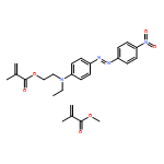 2-Propenoic acid, 2-methyl-, 2-[ethyl[4-[2-(4-nitrophenyl)diazenyl]phenyl]amino]ethyl ester, polymer with methyl 2-methyl-2-propenoate