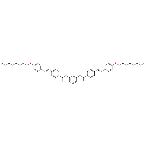 Benzoic acid, 4-[(E)-[[4-(octyloxy)phenyl]imino]methyl]-, 1,3-phenyleneester