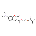 2H-1-Benzopyran-3-carboxylic acid, 7-(diethylamino)-2-oxo-, 2-[(2-methyl-1-oxo-2-propen-1-yl)oxy]ethyl ester 