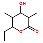 2H-Pyran-2-one, 6-ethyltetrahydro-4-hydroxy-3,5-dimethyl-, (3R,4S,5R,6R)-