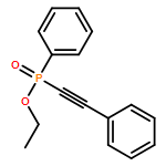 Phosphinic acid, phenyl(phenylethynyl)-, ethyl ester (9CI)