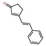 2-Cyclopenten-1-one, 3-(2-phenylethenyl)-, (E)- (9CI)