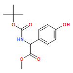 Benzeneacetic acid, α-[[(1,1-dimethylethoxy)carbonyl]amino]-4-hydroxy-, methyl ester, (αR)-