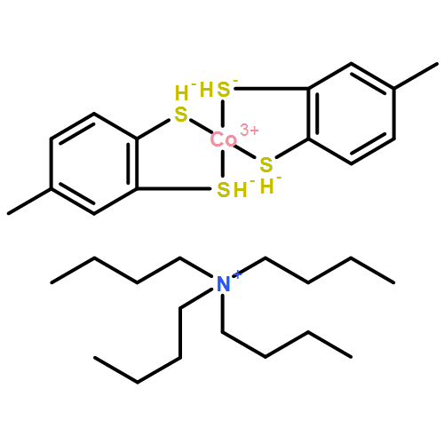 1-Butanaminium, N,N,N-tributyl-, (SP-4-1)-bis[4-methyl-1,2-benzenedithiolato(2-)-κS1,κS2]cobaltate(1-) (1:1)