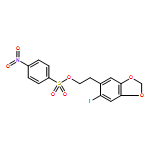 Benzenesulfonic acid, 4-nitro-, 2-(6-iodo-1,3-benzodioxol-5-yl)ethyl ester