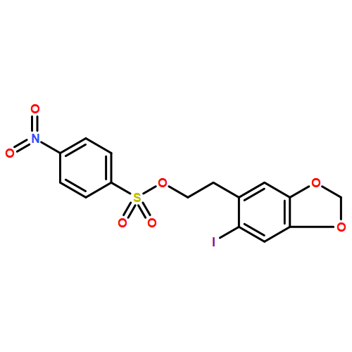Benzenesulfonic acid, 4-nitro-, 2-(6-iodo-1,3-benzodioxol-5-yl)ethyl ester