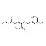 2-Cyclohexene-1-carboxylic acid, 3-[2-(3-methoxyphenyl)ethyl]-2-methyl-4-oxo-, ethyl ester