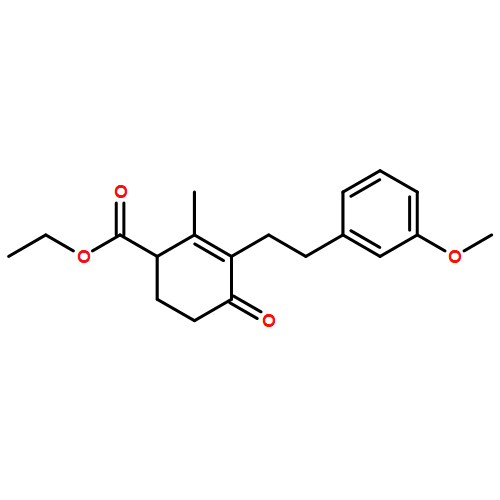 2-Cyclohexene-1-carboxylic acid, 3-[2-(3-methoxyphenyl)ethyl]-2-methyl-4-oxo-, ethyl ester