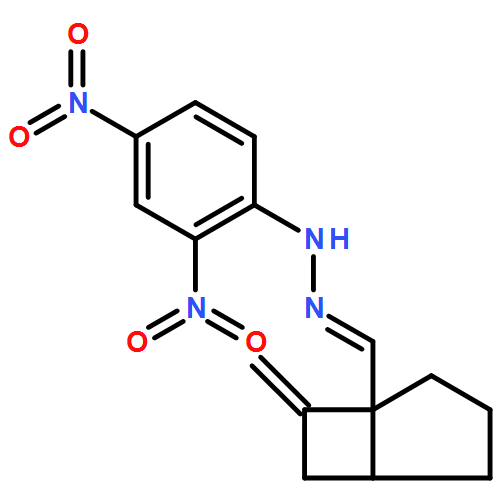 Bicyclo[3.2.0]heptane-1-carboxaldehyde, 7-methylene-, 2-(2,4-dinitrophenyl)hydrazone