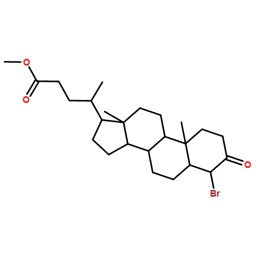 Cholan-24-oic acid, 4-bromo-3-oxo-, methyl ester, (5β)-