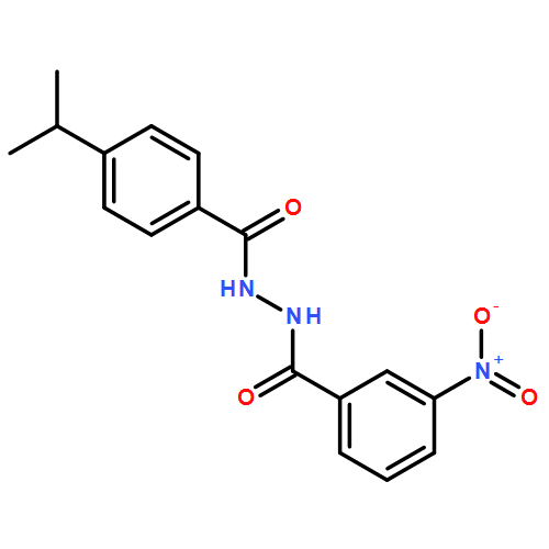 Benzoic acid, 3-nitro-, 2-[4-(1-methylethyl)benzoyl]hydrazide