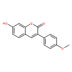 2H-1-Benzopyran-2-one, 7-hydroxy-3-(4-methoxyphenyl)-