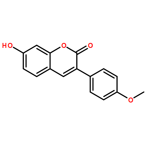 2H-1-Benzopyran-2-one, 7-hydroxy-3-(4-methoxyphenyl)-