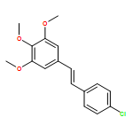 Benzene, 5-[2-(4-chlorophenyl)ethenyl]-1,2,3-trimethoxy-, (E)-